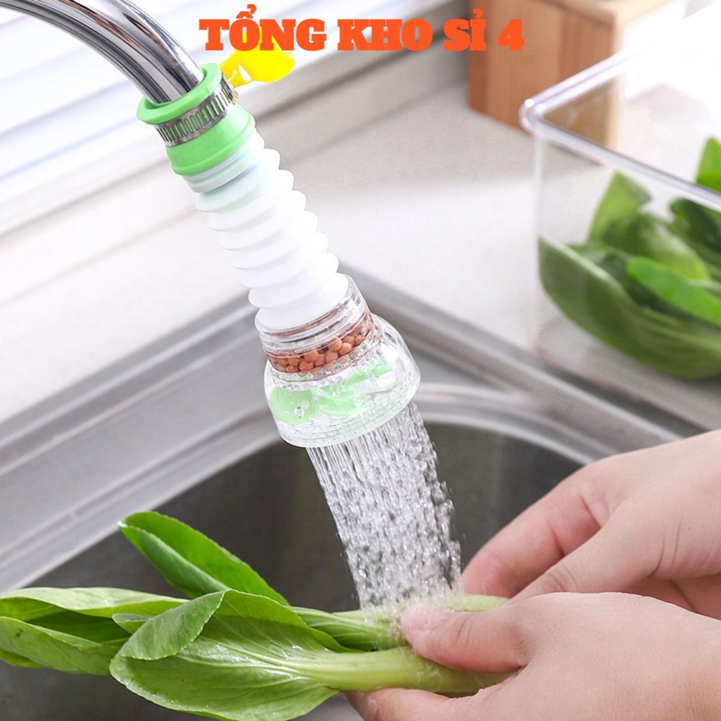 Vòi lọc nước rửa bát tăng áp xoay 360 có thể kéo dài chống bắn nước - VOILOCNUOC68