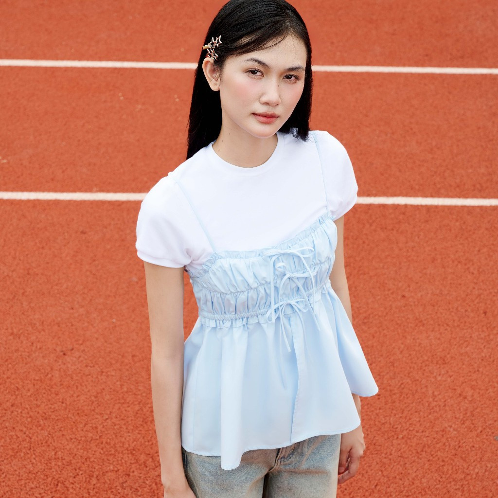 Ảnh DOTTIE - Áo bút bi xanh - Xanh biển - T0963 4