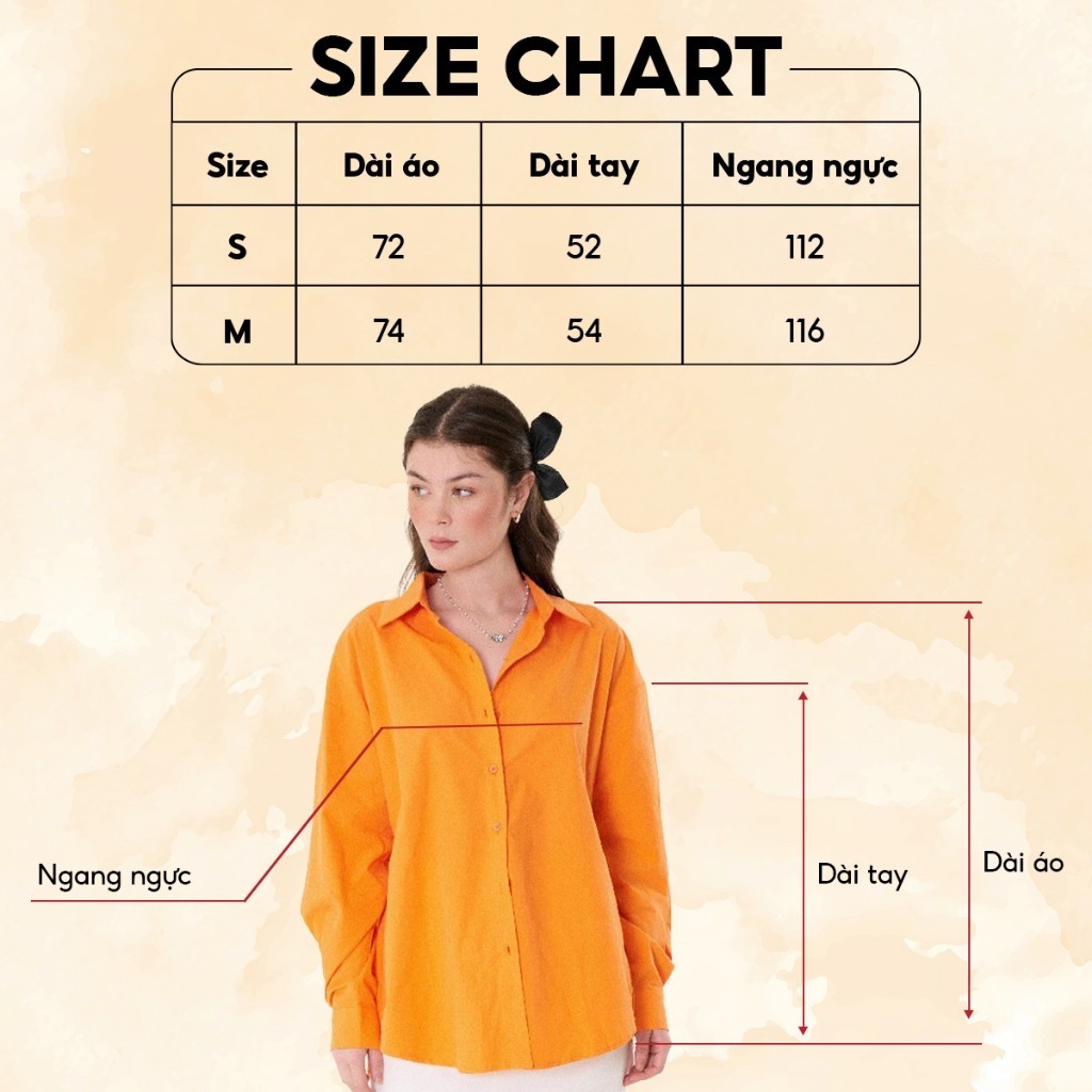 Ảnh DOTTIE - Áo sơmi căn bản form rộng nữ T0598 2