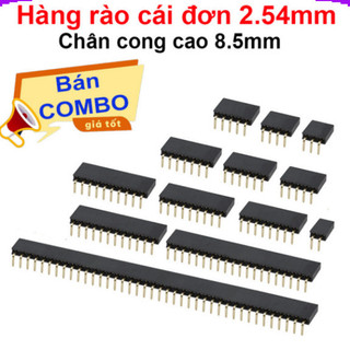 [Giá combo] (5 cái) Hàng rào cái đơn 2.54mm cắm chân cong cao 8.5mm
