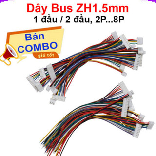 [Giá combo] (20 cái) Dây Bus ZH1.5mm 1 dầu cái, 2 đầu cái
