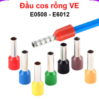 [Giá combo] Đầu cos rỗng đủ loại VE đầu cos dây điện, pin rỗng dây điện 0.5mm2 đến 10mm2