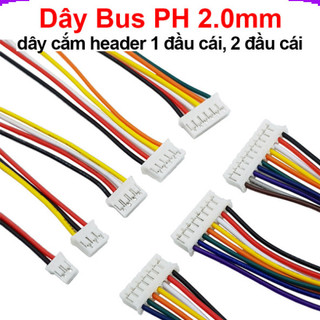 [Giá combo] (10 cái) Dây Bus PH 2.0mm, dây cắm header 1 đầu cái, 2 đầu cái