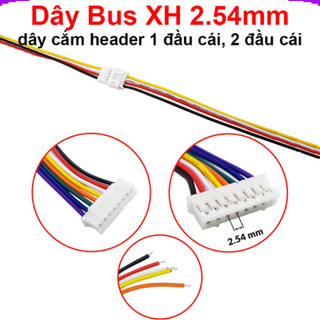 [Giá combo] (10 cái) Dây Bus XH 2.54mm, dây cắm header 1 đầu cái, 2 đầu cái