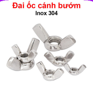[Giá combo] (5 cái) Tán chuồn, đai ốc cánh bướm vặn tay inox 304