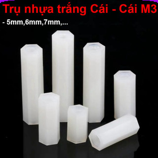 [Giá combo] (20 cái) Trụ nhựa trắng Cái - Cái M3