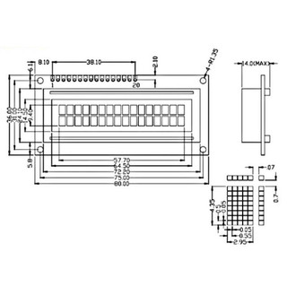 Màn hình LCD 1602 điện áp hoạt động 5V