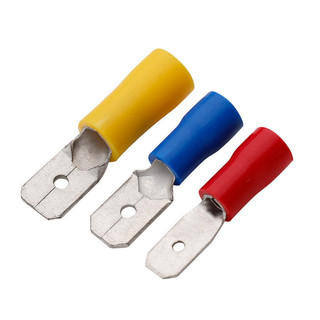[Ưu đãi] (50 cái) Đầu cos ghim dẹp đực, cos ghim capa đực bọc nhựa MDD