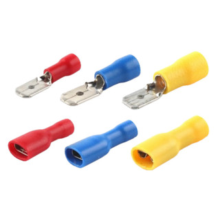 [Ưu đãi] (50 cái) Đầu cos ghim dẹp đực, cos ghim capa đực bọc nhựa MDD
