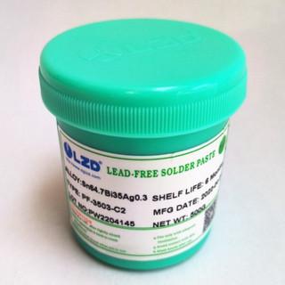 Chì hàn dạng kem RoHS Sn99Ag0.3Cu0.7 ( Leadfree): 500gr/hũ + 100gr/tuýp