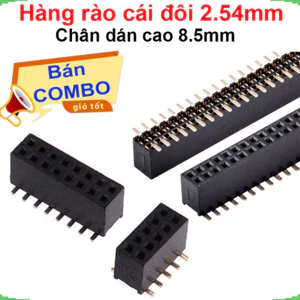 Hàng rào cái đôi 2.54mm chân dán cao 8.5mm