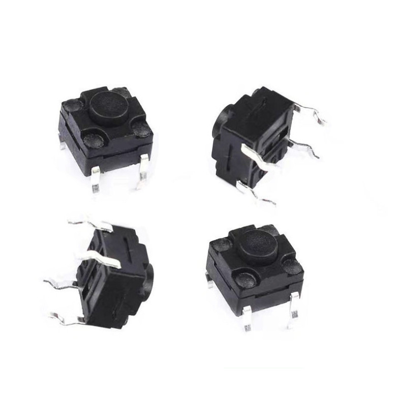 [Giá bán sỉ] (10 cái) Nút nhấn 6x6mm chống thấm 4 chân cắm DIP cao 4.3 - 15mm