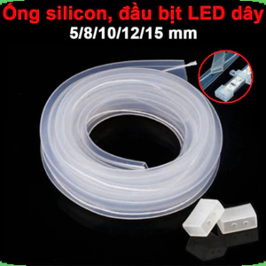 Ống silicon bọc LED 5050 chống thấm nước,Đầu bịt ống silicon bọc Led 5050 2835