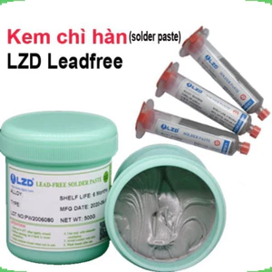 Chì hàn dạng kem RoHS Sn99Ag0.3Cu0.7 ( Leadfree): 500gr/hũ + 100gr/tuýp