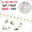 tụ gốm, tụ dán đa lớp MLCC - size 0805 - 10V