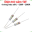 Điện trở cắm 1W 4 vòng màu ±5% - giá trị 120R đến 25KR