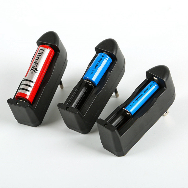 Dock sạc, bộ sạc pin 3.7V 18650, 14500, 16340 dùng cổng USB hoặc nguồn 220V