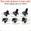 Nút nhấn 6x6mm 2 chân cắm chỉnh ngang cao 4.3 - 15mm