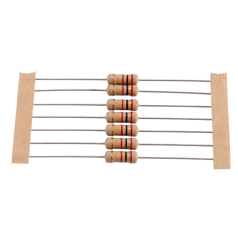 [Giá bán sỉ] (100 cái) Điện trở cắm 1/4W 4 vòng màu ±5% - giá trị 0R đến 120R