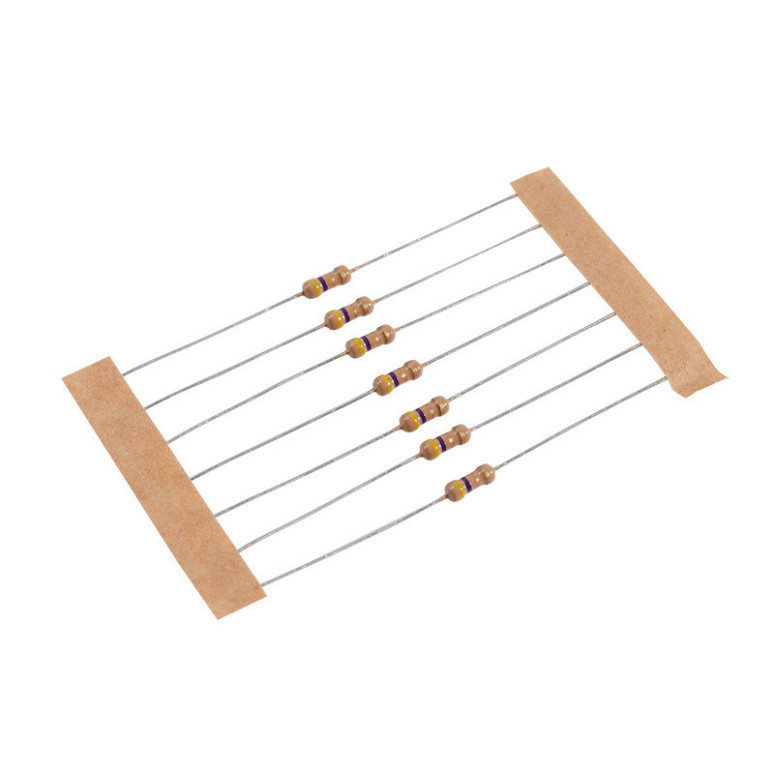 [Giá bán sỉ] (100 cái) Điện trở cắm 1/4W 4 vòng màu ±5% - giá trị 0R đến 120R