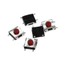 Nút nhấn 6x6mm 4 chân dán đầu đỏ cao 2.5 - 3.7mm