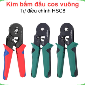 Kìm bấm đầu cos vuông tự điều chỉnh HSC8