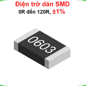 điện trở dán 0603 - giá trị 0R đến 120R, ±1%