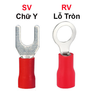 [Giá sỉ] (100C) Đầu cos tròn - RV, đầu cos bấm dây điện tiện lợi