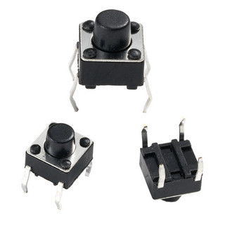 [Giá sỉ] (20C) Nút nhấn 6x6mm 4 chân cắm DIP cao 4.3 - 15mm
