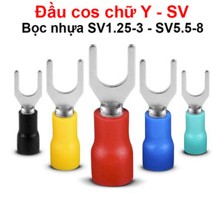 [Giá sỉ] (100C) Đầu cos chữ Y SV, đầu cos bấm dây điện tiện lợi
