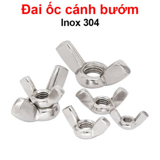 [Giá sỉ] (5C) Tán chuồn, đai ốc cánh bướm vặn tay inox 304