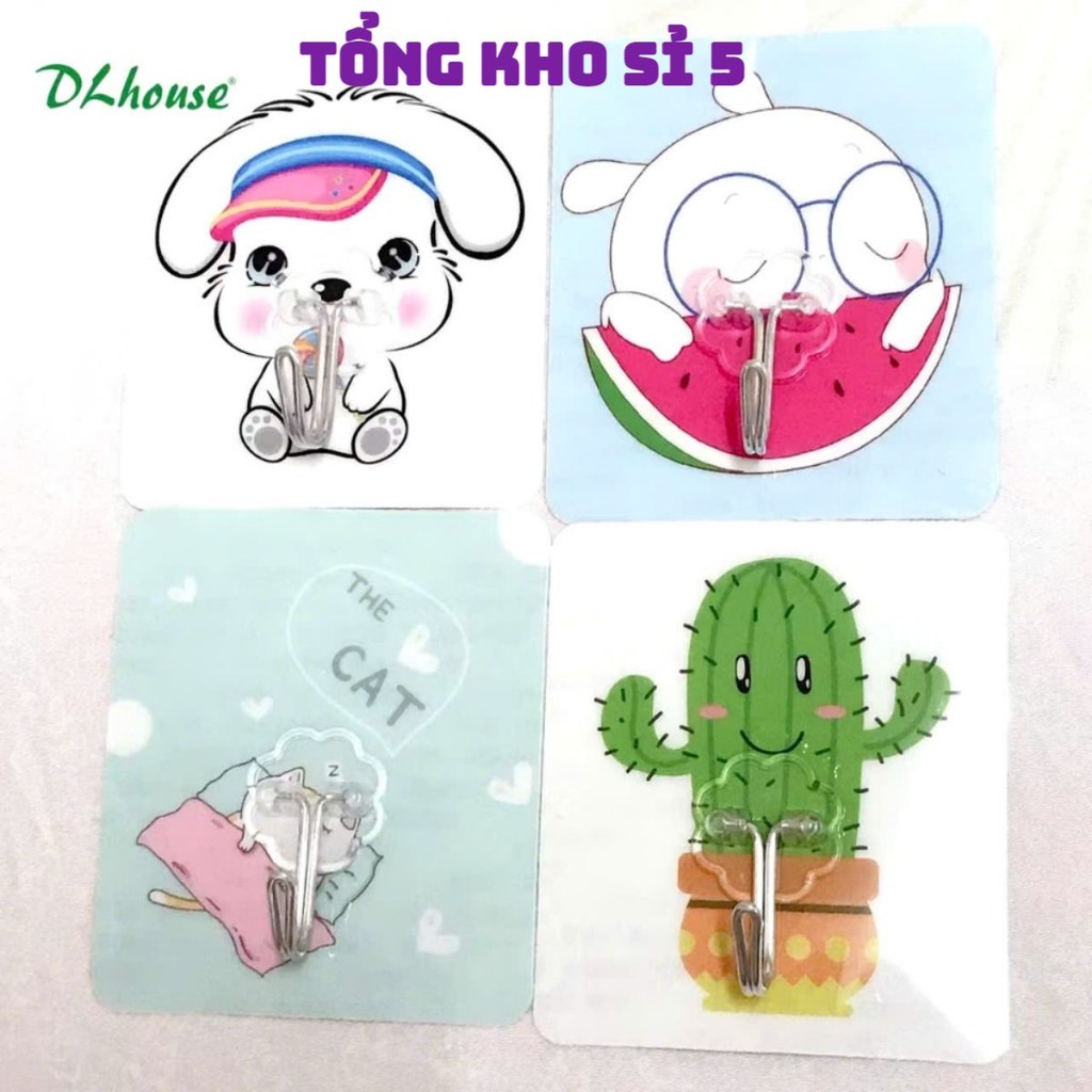 (COMBO 10)MÓC DÁN TƯỜNG 3D, Móc dán tường,Móc dan tương 3D chịu lực lên đên 10kg - MA: MOCDINHTUONG9
