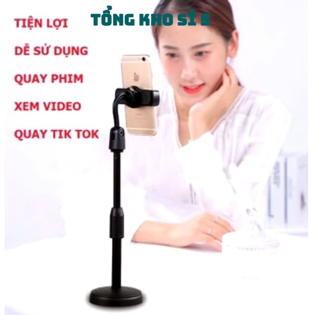 Giá Đỡ Điện Thoại Để Bàn, Kẹp Quay , Livestream, Xem Video xoay 360 độ L7 Xịn - KEPDODIENTHOAI