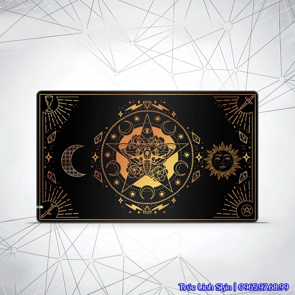 Skin decal dán Nintendo Switch V1, V2 / OLED mẫu Tarot card Moon (dễ dán, đã cắt sẵn chuẩn theo khuôn máy)