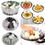 VỈ HẤP ĐỒ XÔI INOX SIZE 23, 26, Khay Vỉ Hấp Vỉ Rổ Hấp Tròn Inox Xếp Gọn Tiện Lợi Inox Chống Rỉ Đường Kính 23cm- VI HAP