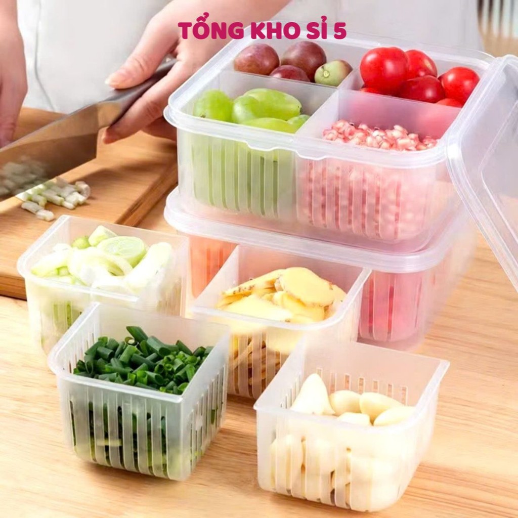 Hộp Đựng thực phẩm 4 ngăn xuất Nhật, HỘP THỰC PHẨM 4 NGĂN - MÃ: HOPDUNGTHUCPHAM8