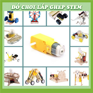 Động cơ giảm tốc vàng DC 3V-6V - Phụ kiện lắp ráp học liệu giáo dục STEM