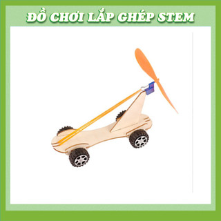 Xe Dây Cao Su  - Học liệu giáo dục STEM STEAM - Đồ chơi lắp ghép gỗ