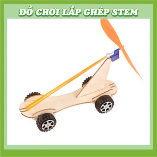 Xe Dây Cao Su  - Học liệu giáo dục STEM STEAM - Đồ chơi lắp ghép gỗ