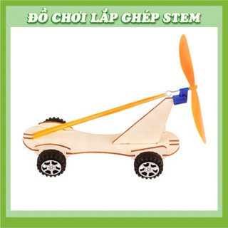 Xe Dây Cao Su  - Học liệu giáo dục STEM STEAM - Đồ chơi lắp ghép gỗ