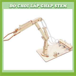 Cần cạp thủy lực - Học liệu giáo dục STEM STEAM - Đồ chơi lắp ghép gỗ