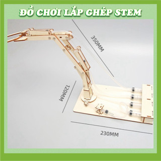 Cần cạp thủy lực - Học liệu giáo dục STEM STEAM - Đồ chơi lắp ghép gỗ