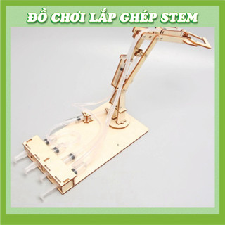 Cần cạp thủy lực - Học liệu giáo dục STEM STEAM - Đồ chơi lắp ghép gỗ