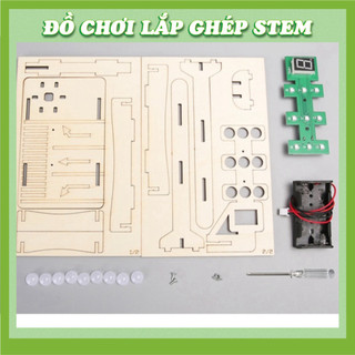 ĐÈn giao thông tín hiệu đếm giờ - Học liệu giáo dục STEM STEAM - Đồ chơi lắp ghép gỗ