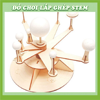 Mô hình hệ mặt trời - Học liệu giáo dục STEM STEAM - Đồ chơi lắp ghép gỗ