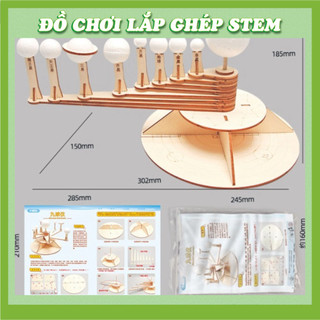Mô hình hệ mặt trời - Học liệu giáo dục STEM STEAM - Đồ chơi lắp ghép gỗ