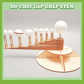 Mô hình hệ mặt trời - Học liệu giáo dục STEM STEAM - Đồ chơi lắp ghép gỗ
