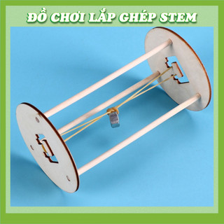 Con Lăn Tự Quay Về - Học liệu giáo dục STEM STEAM - Đồ chơi lắp ghép gỗ