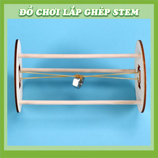 Con Lăn Tự Quay Về - Học liệu giáo dục STEM STEAM - Đồ chơi lắp ghép gỗ