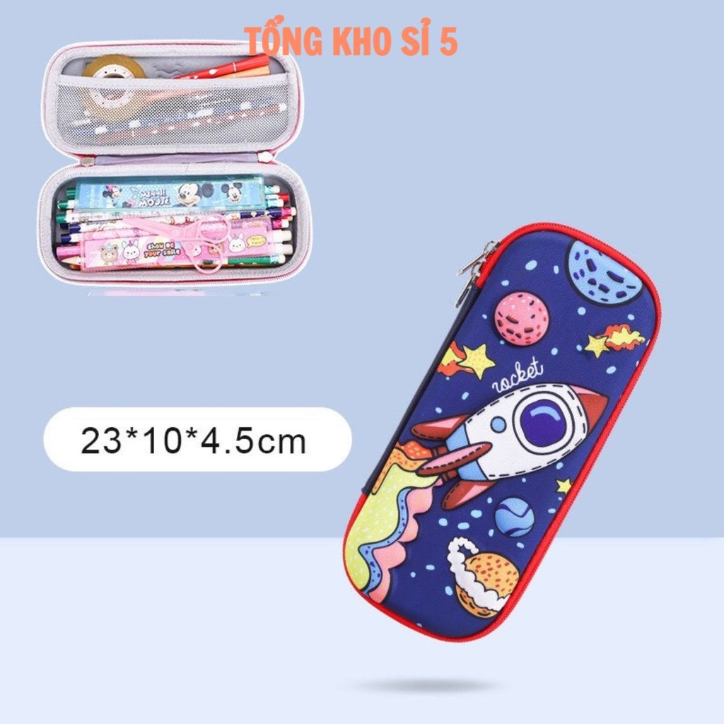 ộp Bút In Lụa Họa Tiết Dễ Thương Sáng Tạo Cho Bé - Hộp Đựng Bút Họa Tiết In Nổi 3D Vải Chống Thấm Nước Nhiều MẪU.?